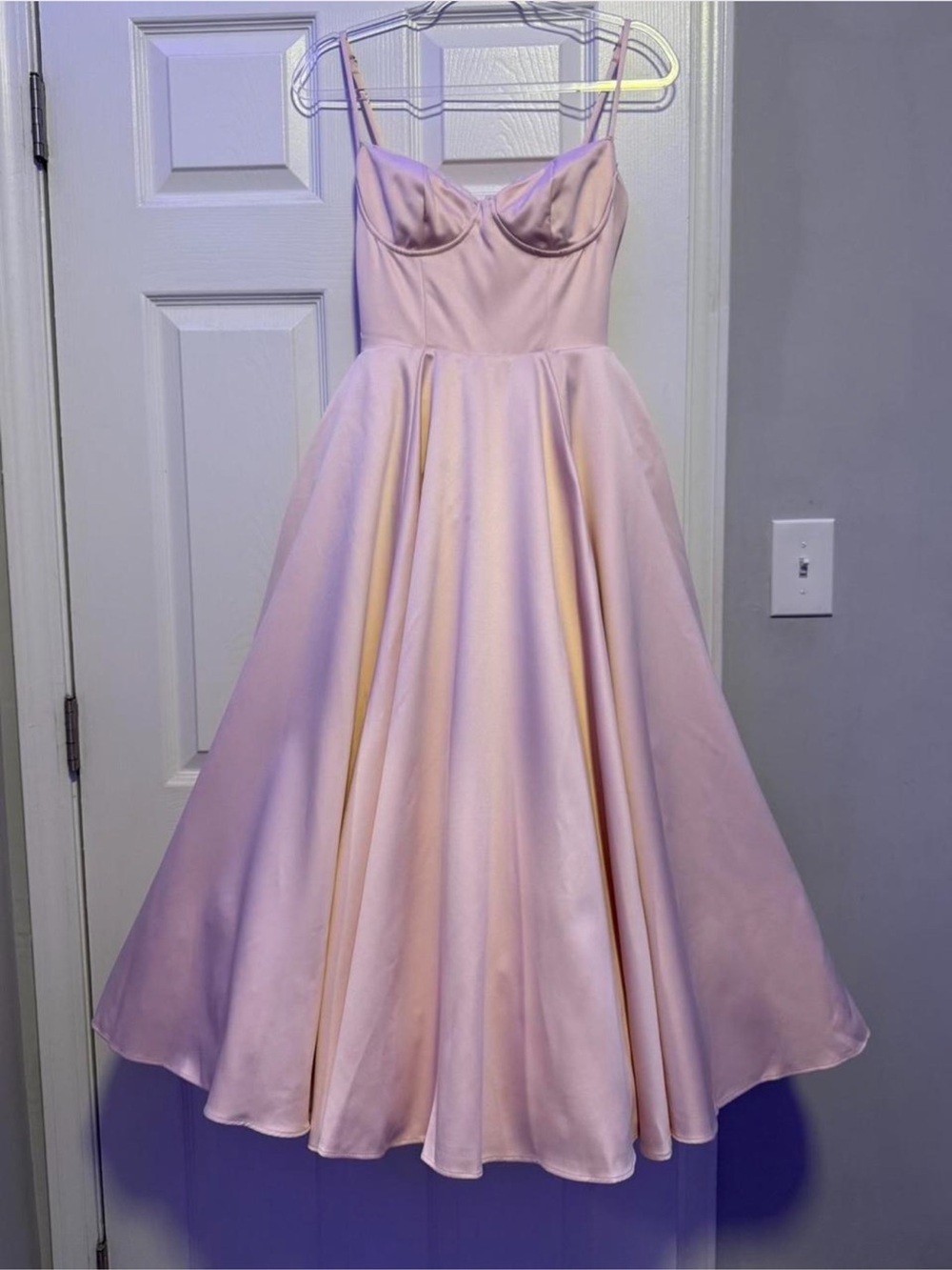 HOUSE OF CB Mademoiselle Ballerina Pink Midi Dress NWOT - Picture 4 of 7